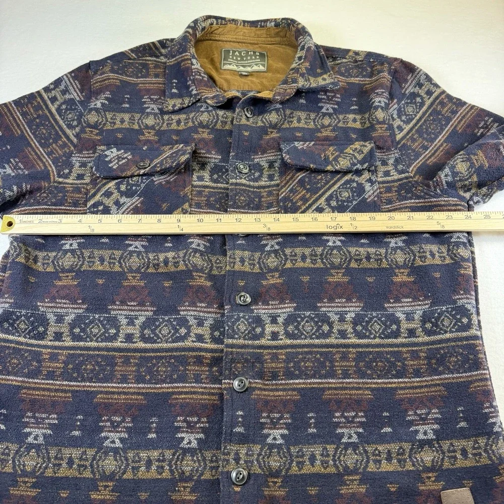 Aztec Jacket Mens Extra Large Wool Shacket Jachs New York Coat Shirt Western XL